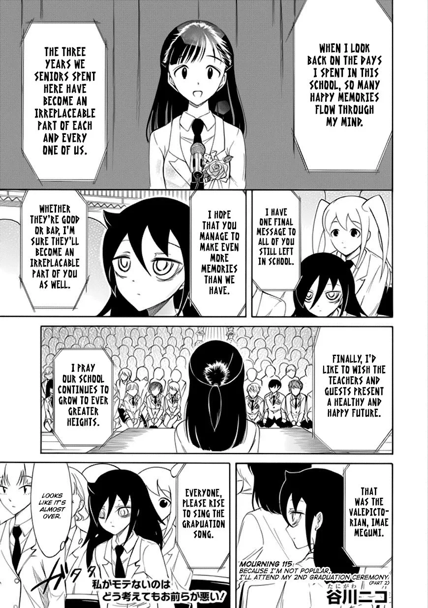 It's Not My Fault That I'm Not Popular! Chapter 115.2 page 1