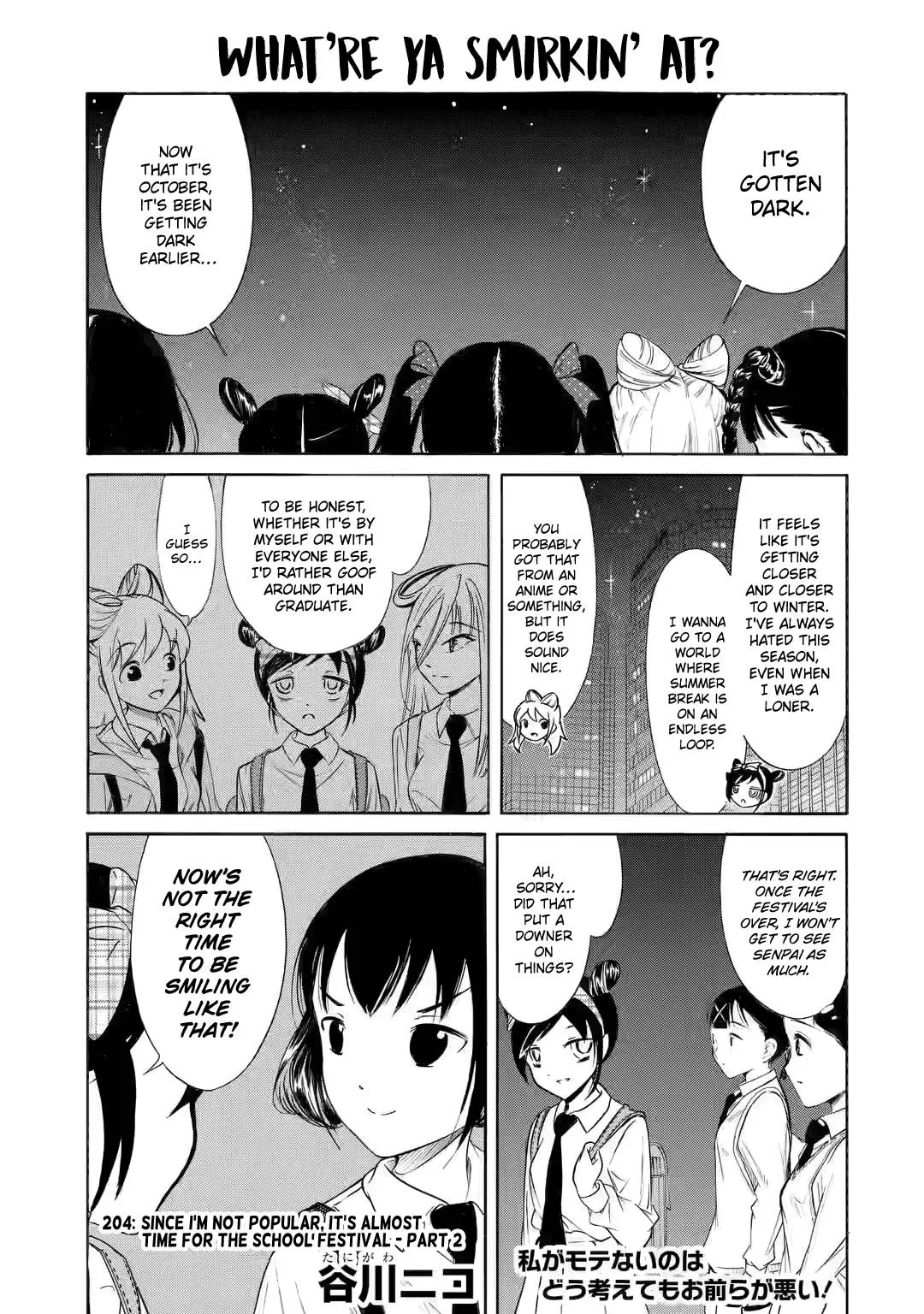 It's Not My Fault That I'm Not Popular! Chapter 204.2 page 1
