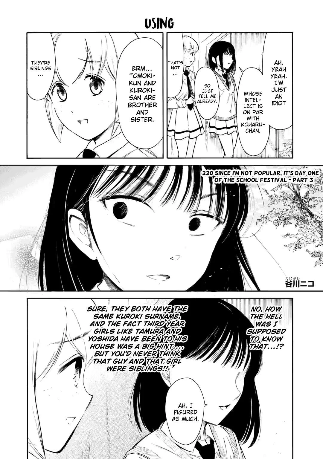 It's Not My Fault That I'm Not Popular! Chapter 220.3 page 1