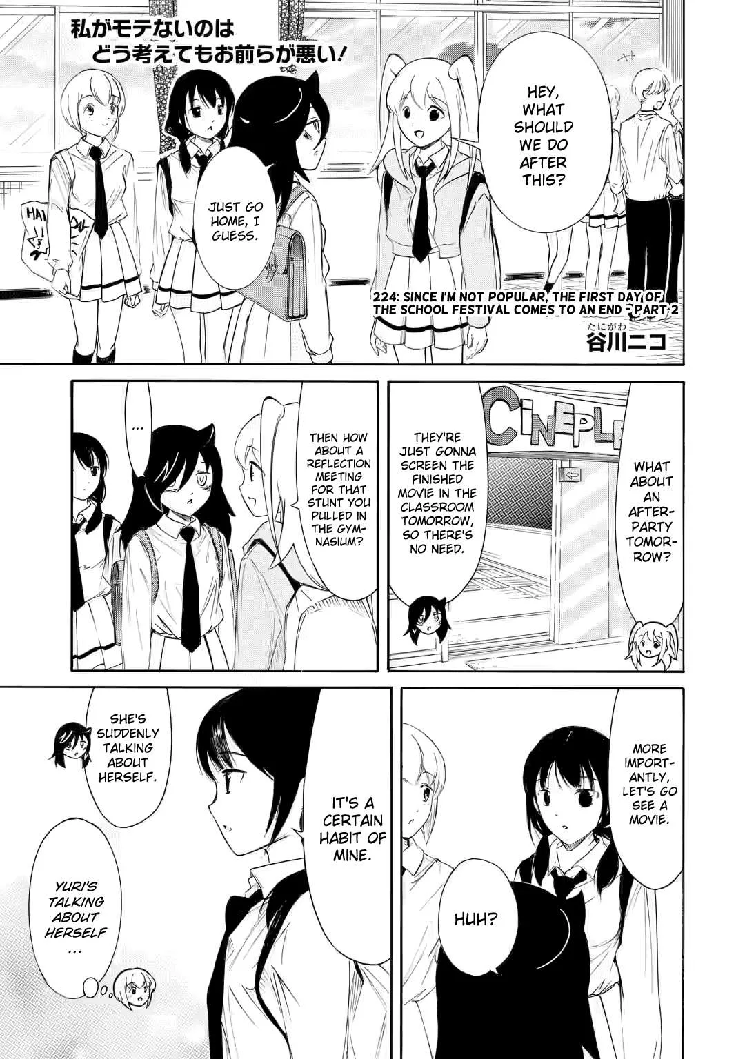 It's Not My Fault That I'm Not Popular! Chapter 224.2 page 1