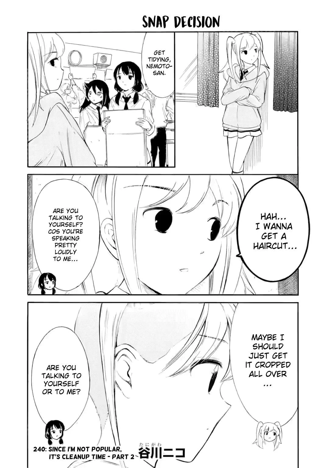 It's Not My Fault That I'm Not Popular! Chapter 240.1 page 1