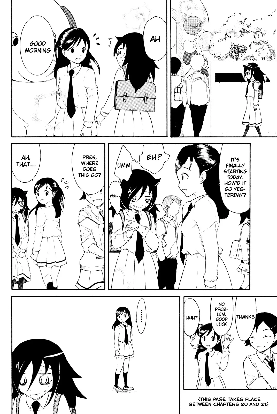It's Not My Fault That I'm Not Popular! Chapter 34.5 page 1