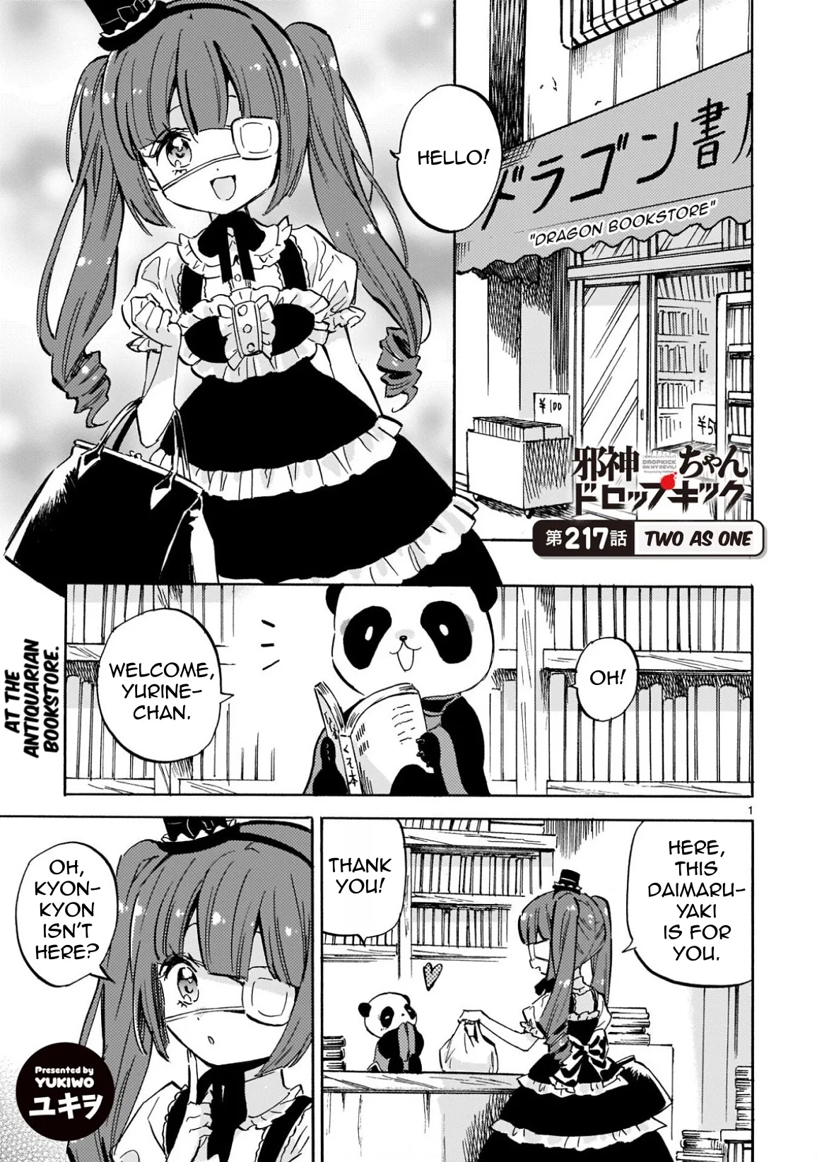 Jashin-chan Dropkick Chapter 222 page 1