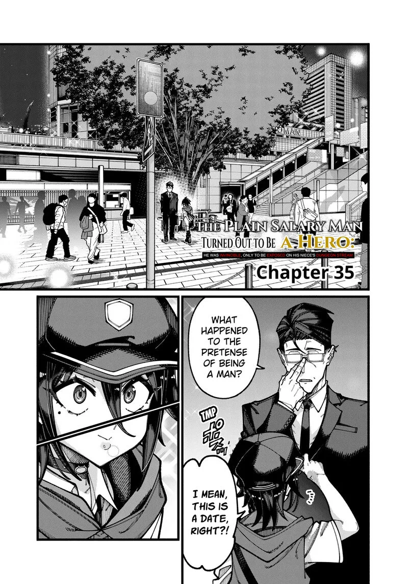 Jimi na Ojisan, Jitsu wa Eiyu Datta. -Jikaku ga Nai mama Muso Shitetara, Mei no Dungeon Haishin de Sarasareteta yo desu Chapter 35 page 1