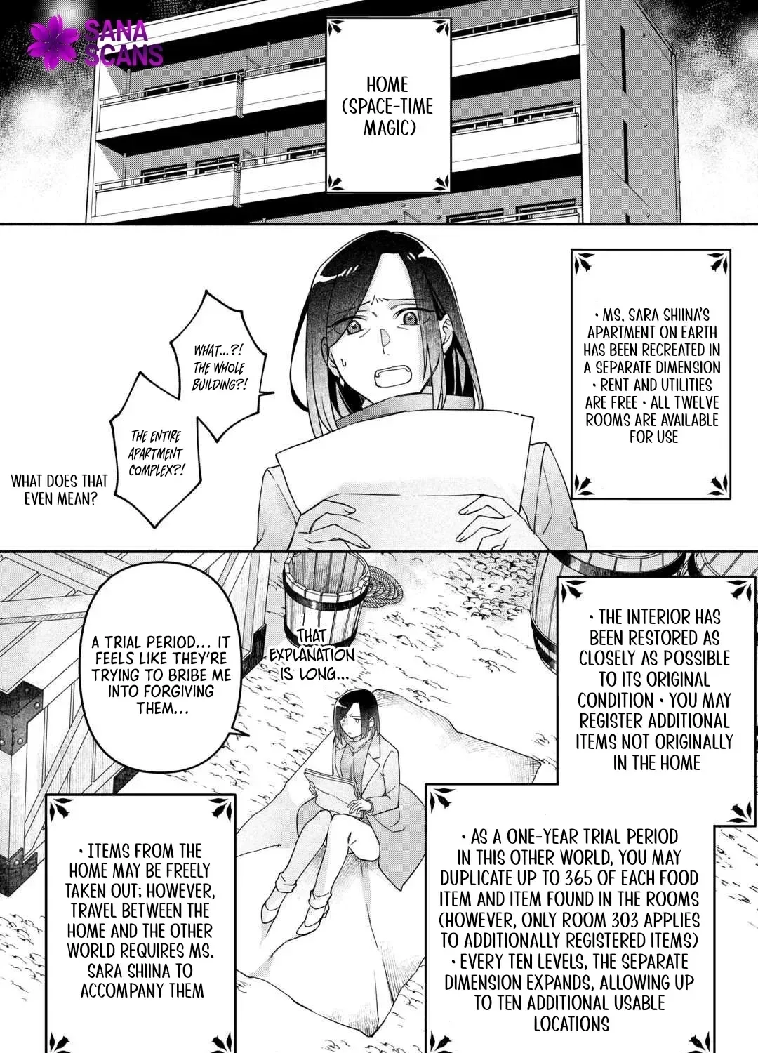 Jitaku Apato Ittou to Tomoni Isekai e: Sagesuma Rete ita Reijou ni Tensei (?) Shimashitaga, Jiyuu ni Ikiru Koto ni Shimashita Chapter 1 page 23