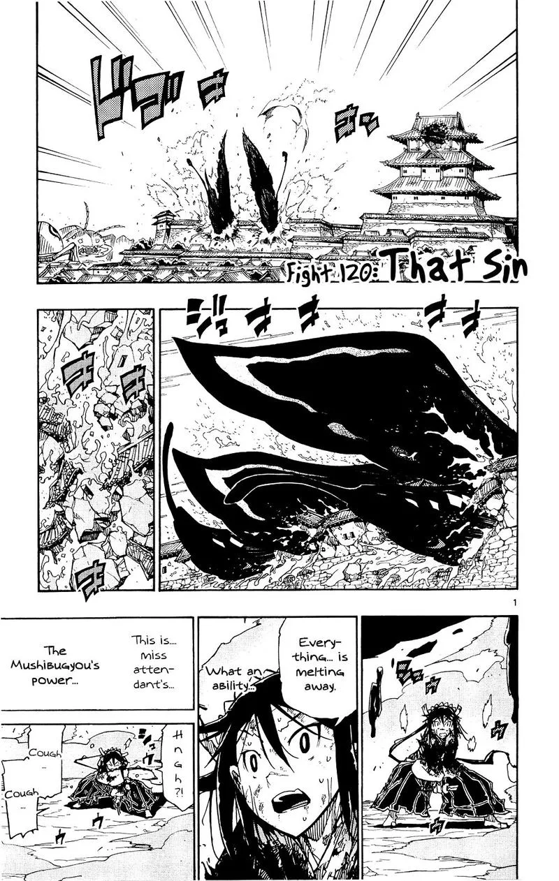 Joujuu Senjin!! Mushibugyo Chapter 120 page 1