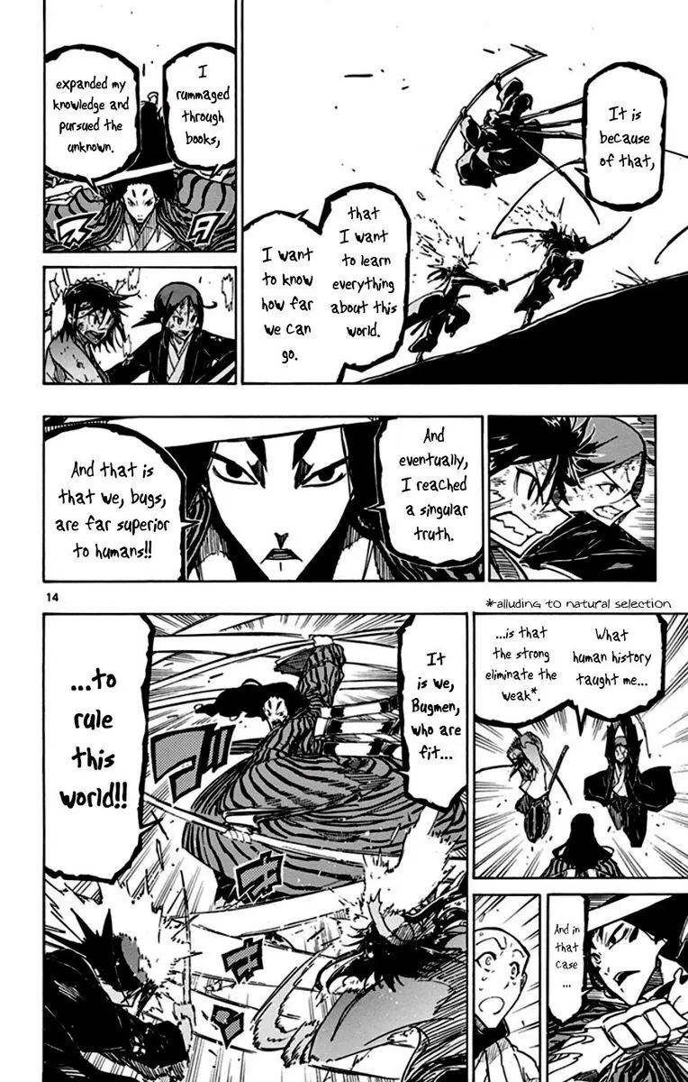 Joujuu Senjin!! Mushibugyo Chapter 156 page 14