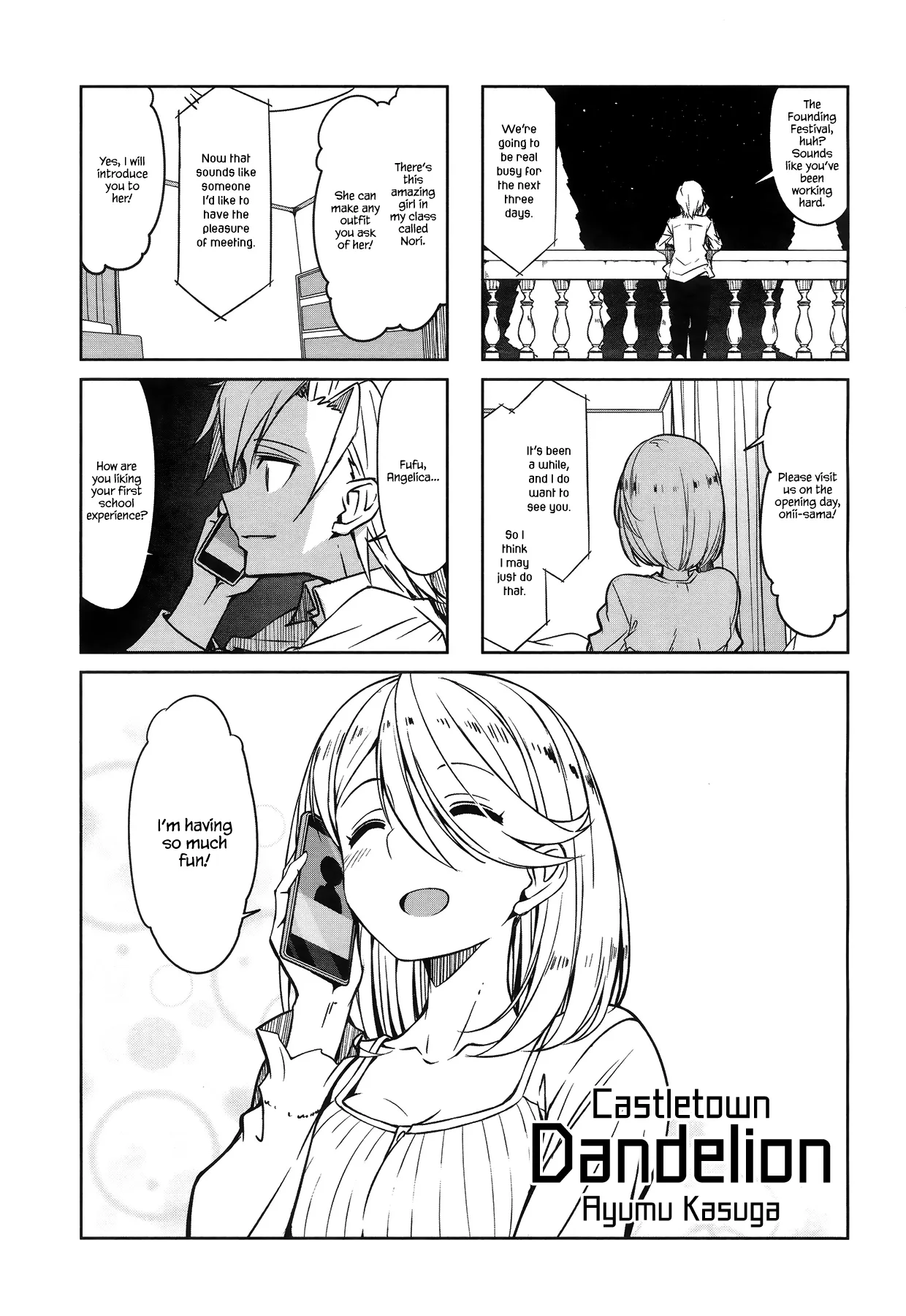 Joukamachi no Dandelion Chapter 46 page 1