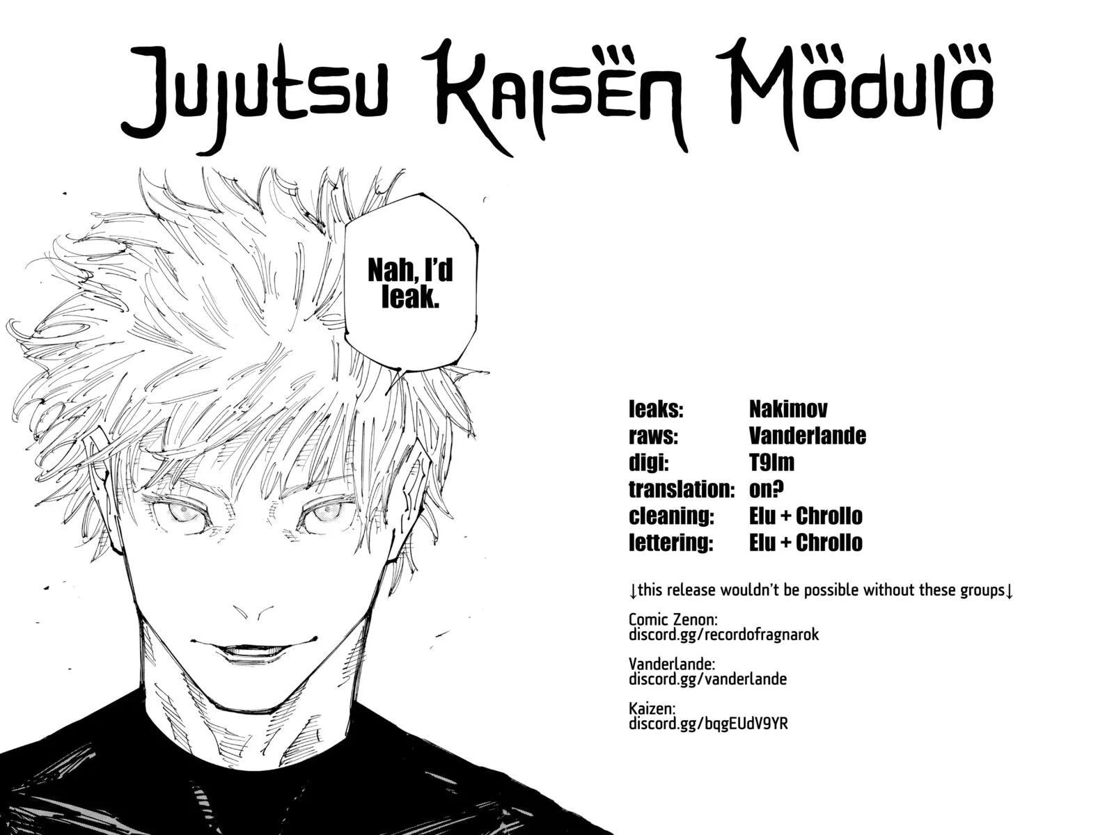 Jujutsu Kaisen Modulo Chapter 16 page 1