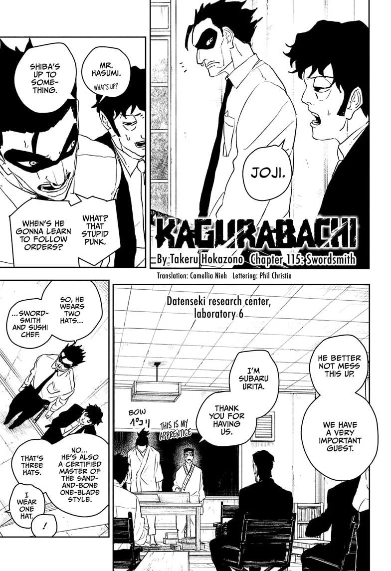 Kagurabachi Chapter 115 page 1