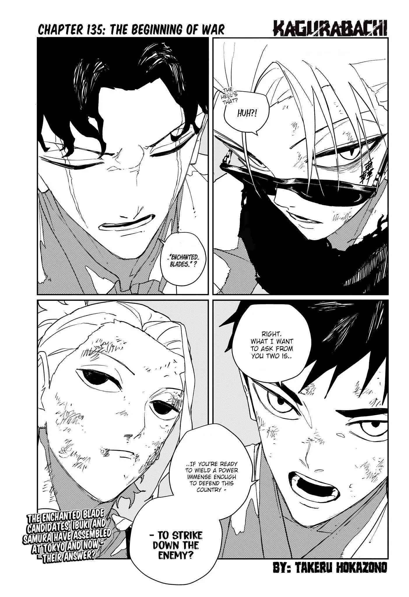 Kagurabachi Chapter 135 page 1