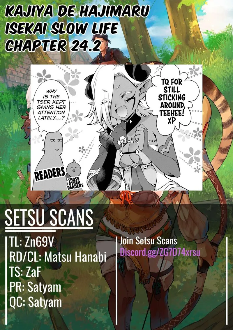 Kajiya de Hajimeru Isekai Slow Life Chapter 24.2 page 1