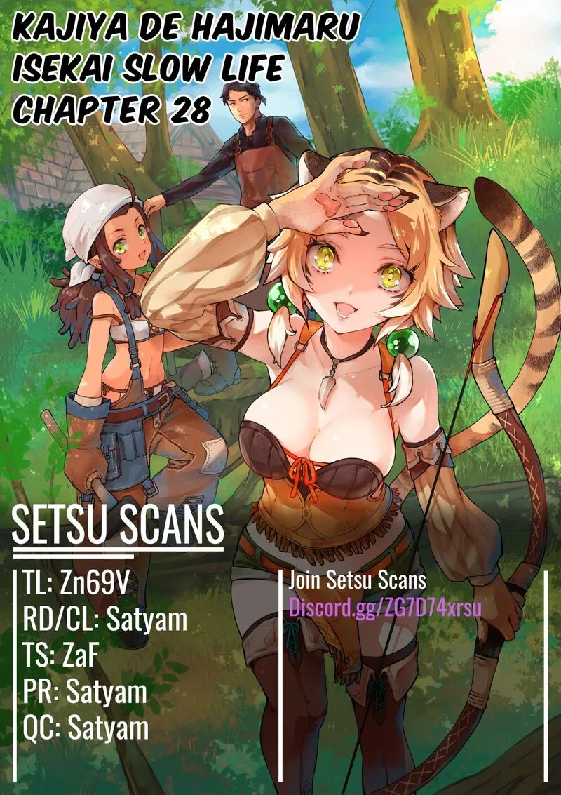 Kajiya de Hajimeru Isekai Slow Life Chapter 28 page 1