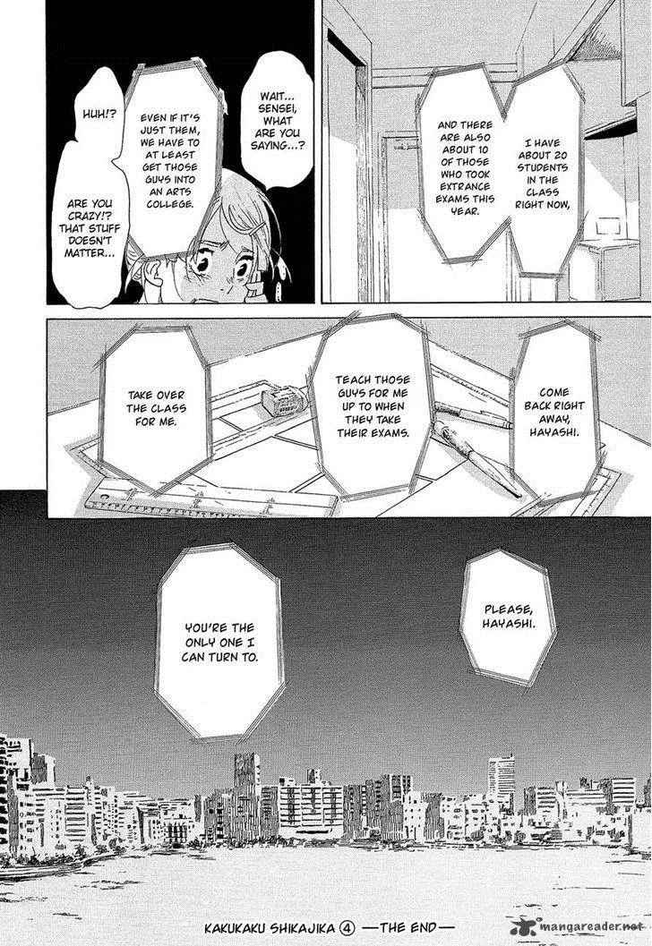 Kakukaku Shikajika Chapter 28 page 20