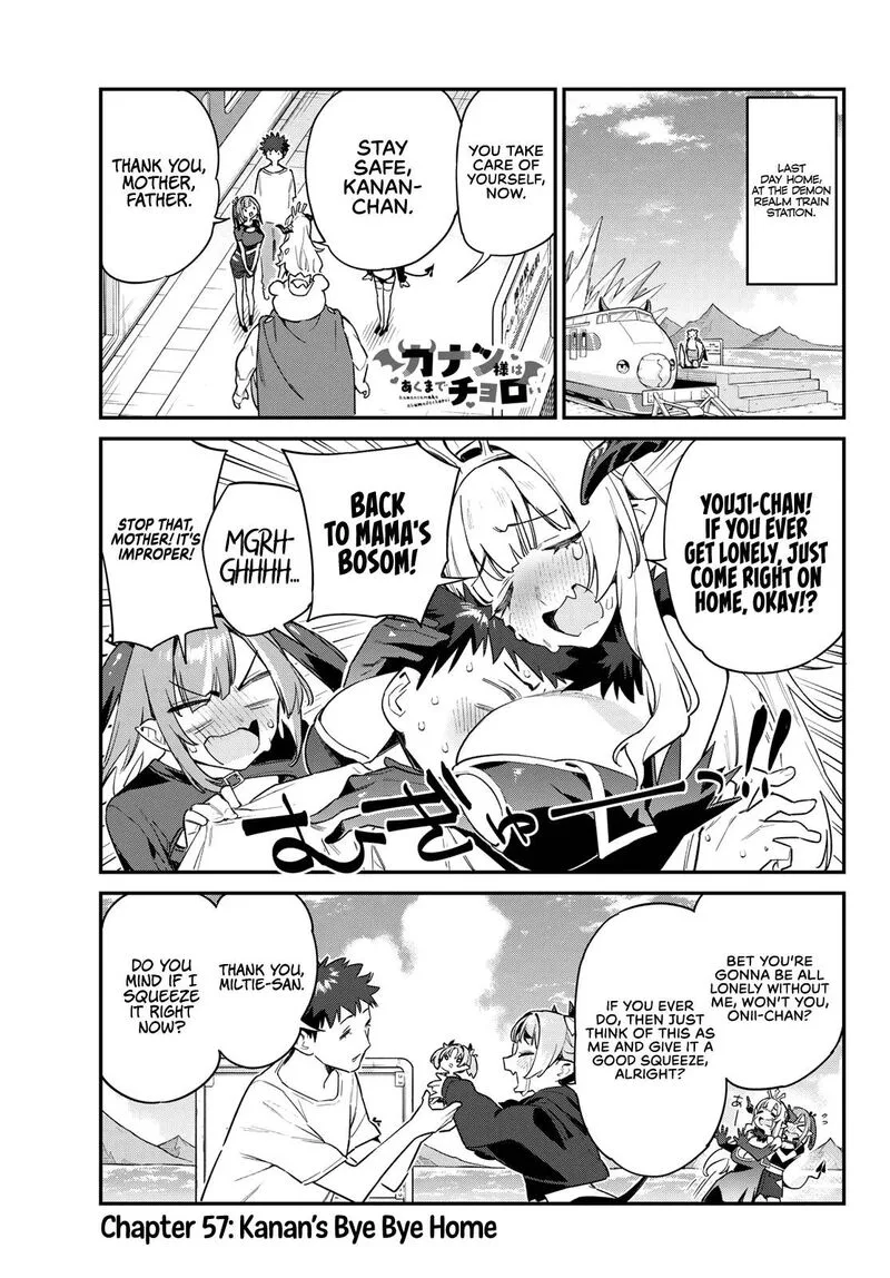 Kanan-sama wa Akumade Choroi Chapter 57 page 1