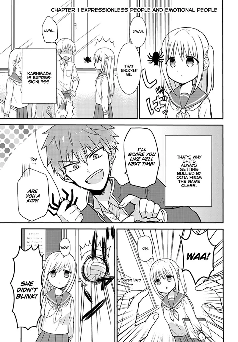 Kao ni denai Kashiwada-san to Kao ni deru Ota-kun Chapter 1 page 2