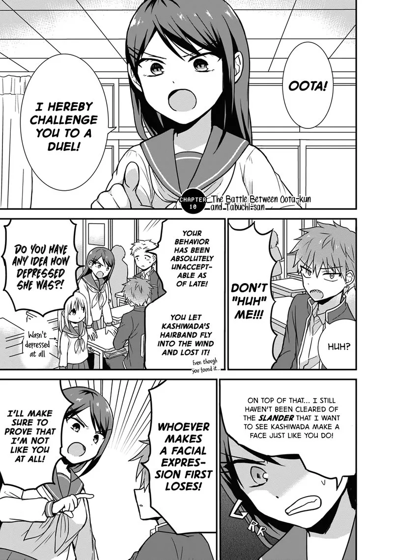 Kao ni denai Kashiwada-san to Kao ni deru Ota-kun Chapter 10 page 1