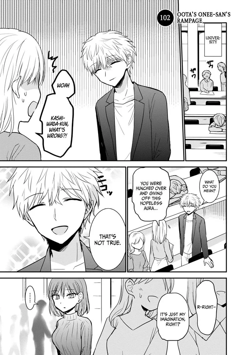 Kao ni denai Kashiwada-san to Kao ni deru Ota-kun Chapter 102 page 2