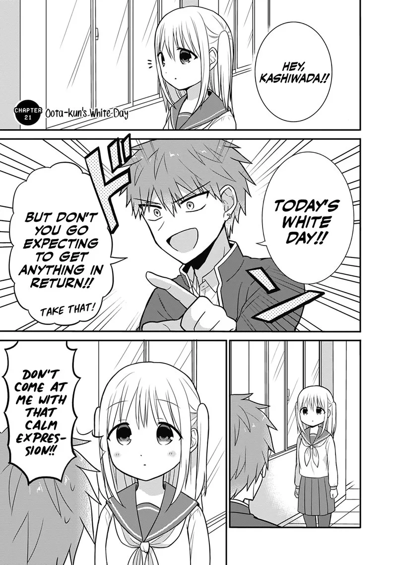Kao ni denai Kashiwada-san to Kao ni deru Ota-kun Chapter 21 page 1