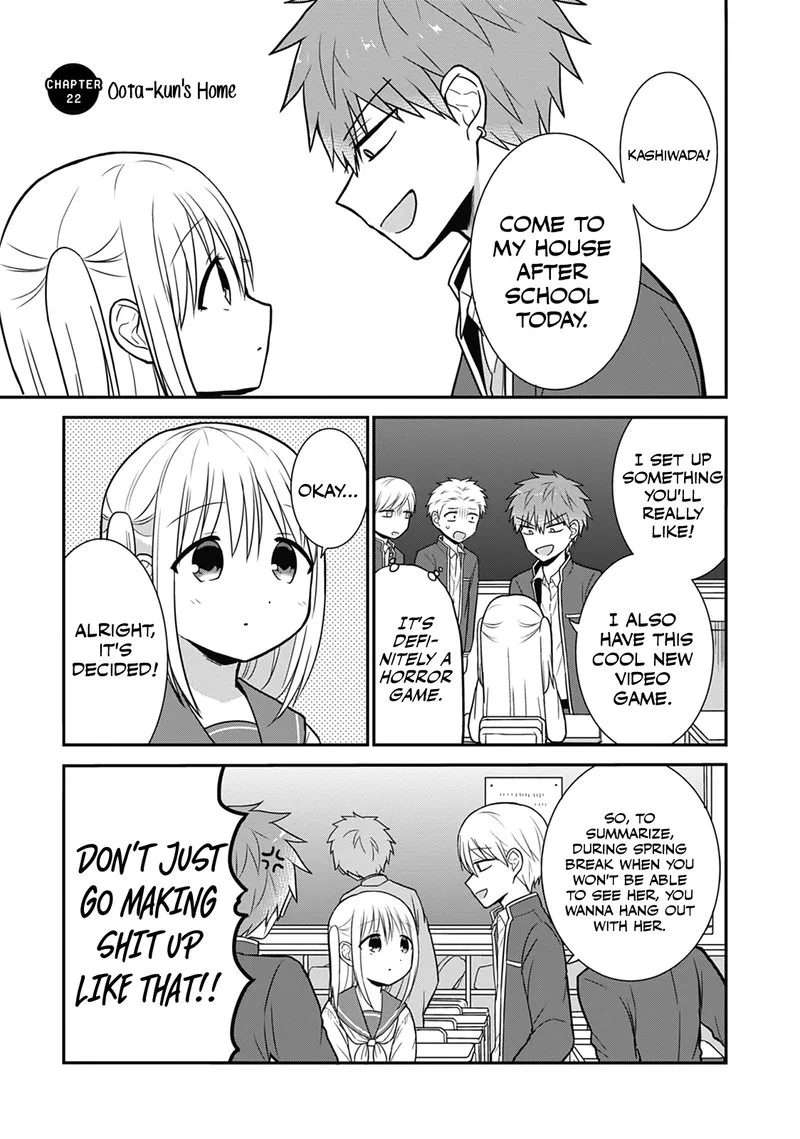 Kao ni denai Kashiwada-san to Kao ni deru Ota-kun Chapter 22 page 1