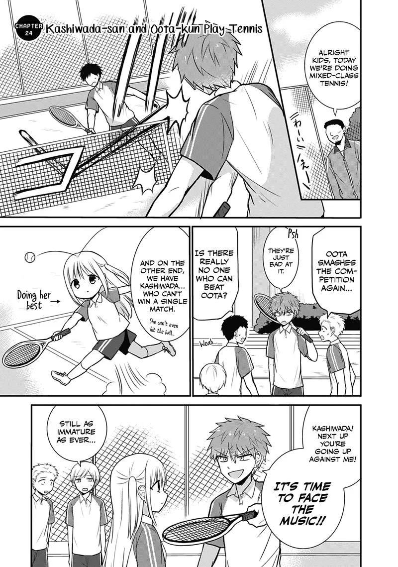 Kao ni denai Kashiwada-san to Kao ni deru Ota-kun Chapter 24 page 1