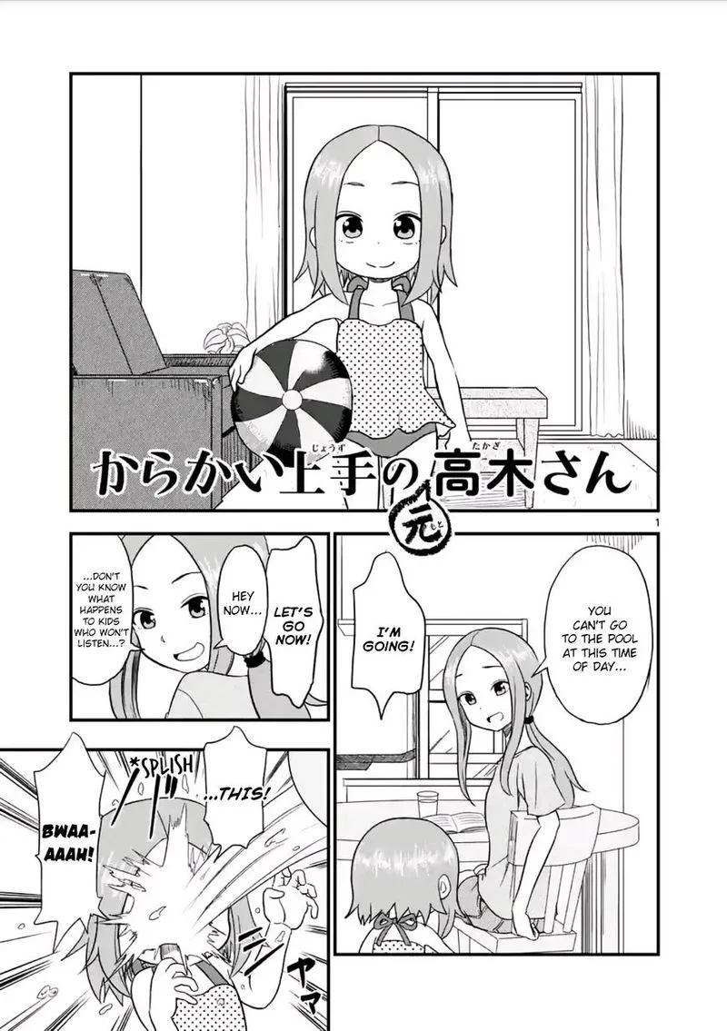 Karakai Jouzu no (Moto) Takagi-san Chapter 10 page 1