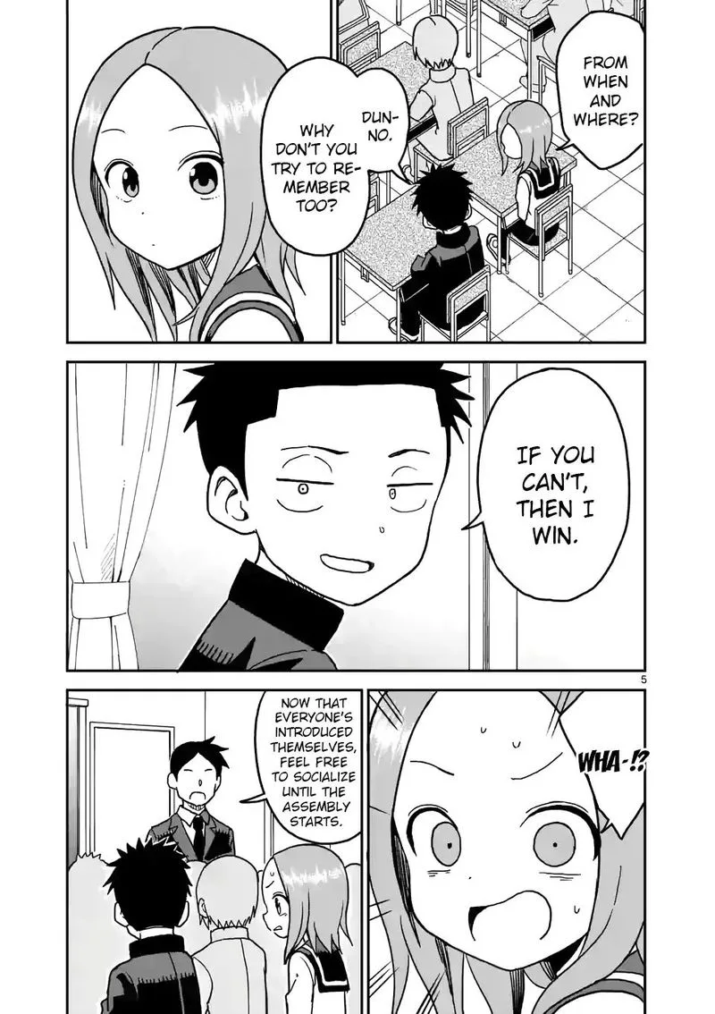 Karakai Jouzu no (Moto) Takagi-san Chapter 100 page 5