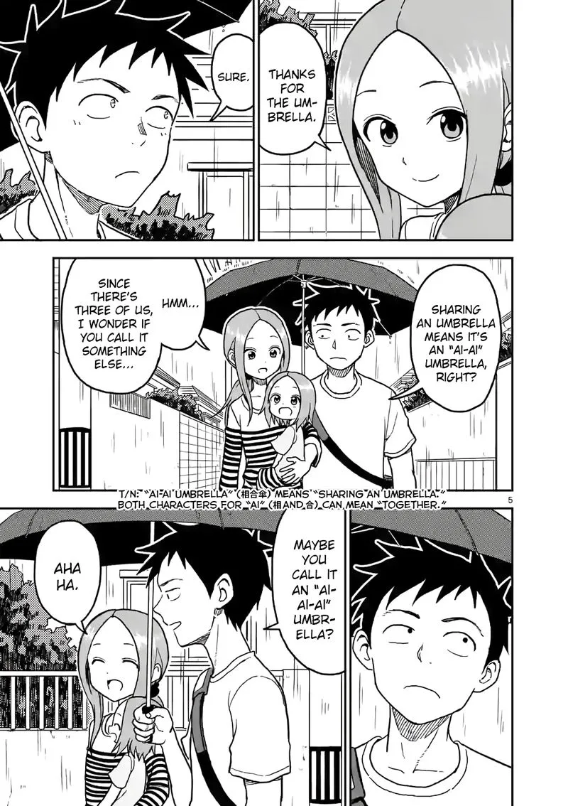 Karakai Jouzu no (Moto) Takagi-san Chapter 108 page 5