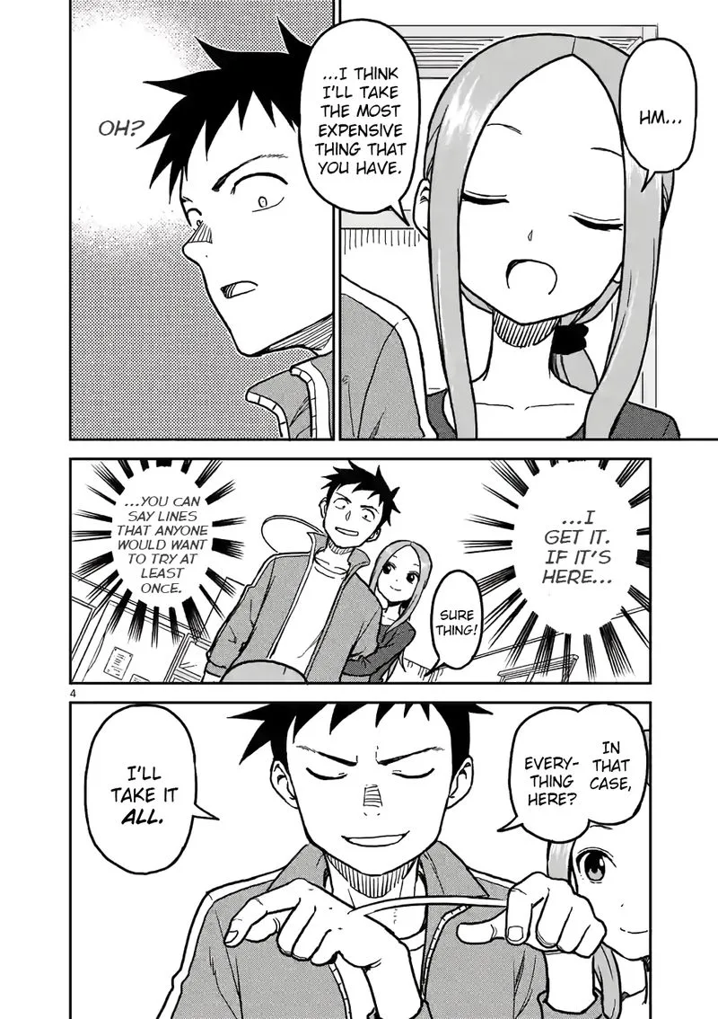 Karakai Jouzu no (Moto) Takagi-san Chapter 111 page 4