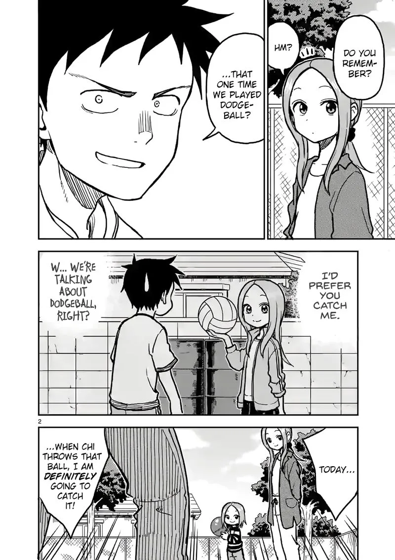 Karakai Jouzu no (Moto) Takagi-san Chapter 112 page 2