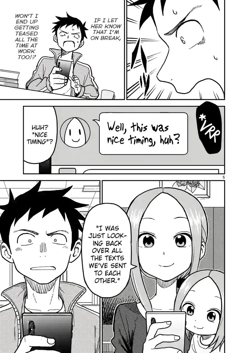 Karakai Jouzu no (Moto) Takagi-san Chapter 113 page 5