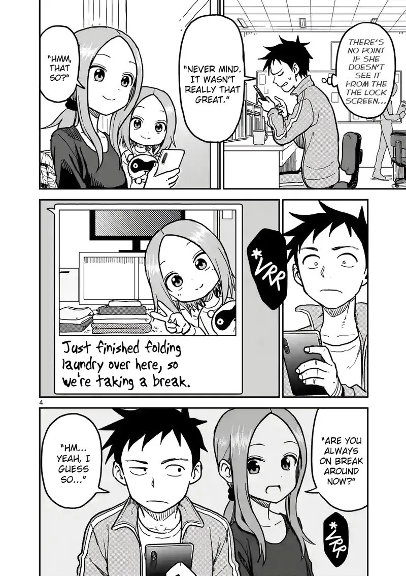 Karakai Jouzu no (Moto) Takagi-san Chapter 113 page 4