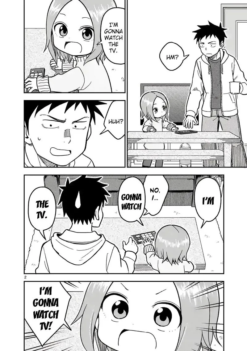Karakai Jouzu no (Moto) Takagi-san Chapter 126 page 2