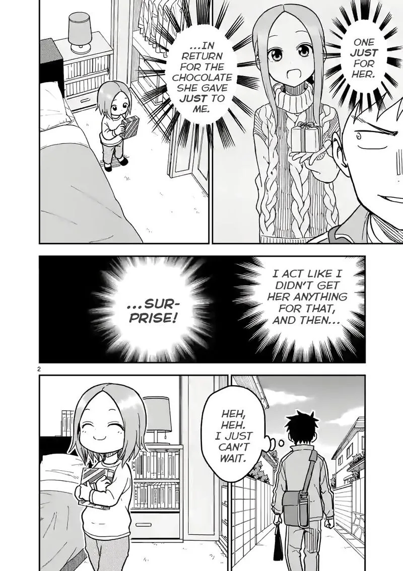 Karakai Jouzu no (Moto) Takagi-san Chapter 127 page 2
