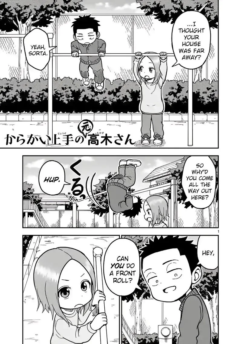 Karakai Jouzu no (Moto) Takagi-san Chapter 128 page 1