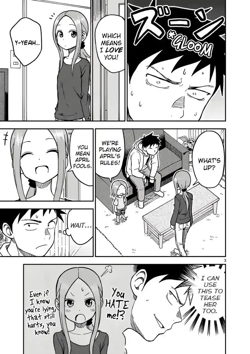 Karakai Jouzu no (Moto) Takagi-san Chapter 130 page 3