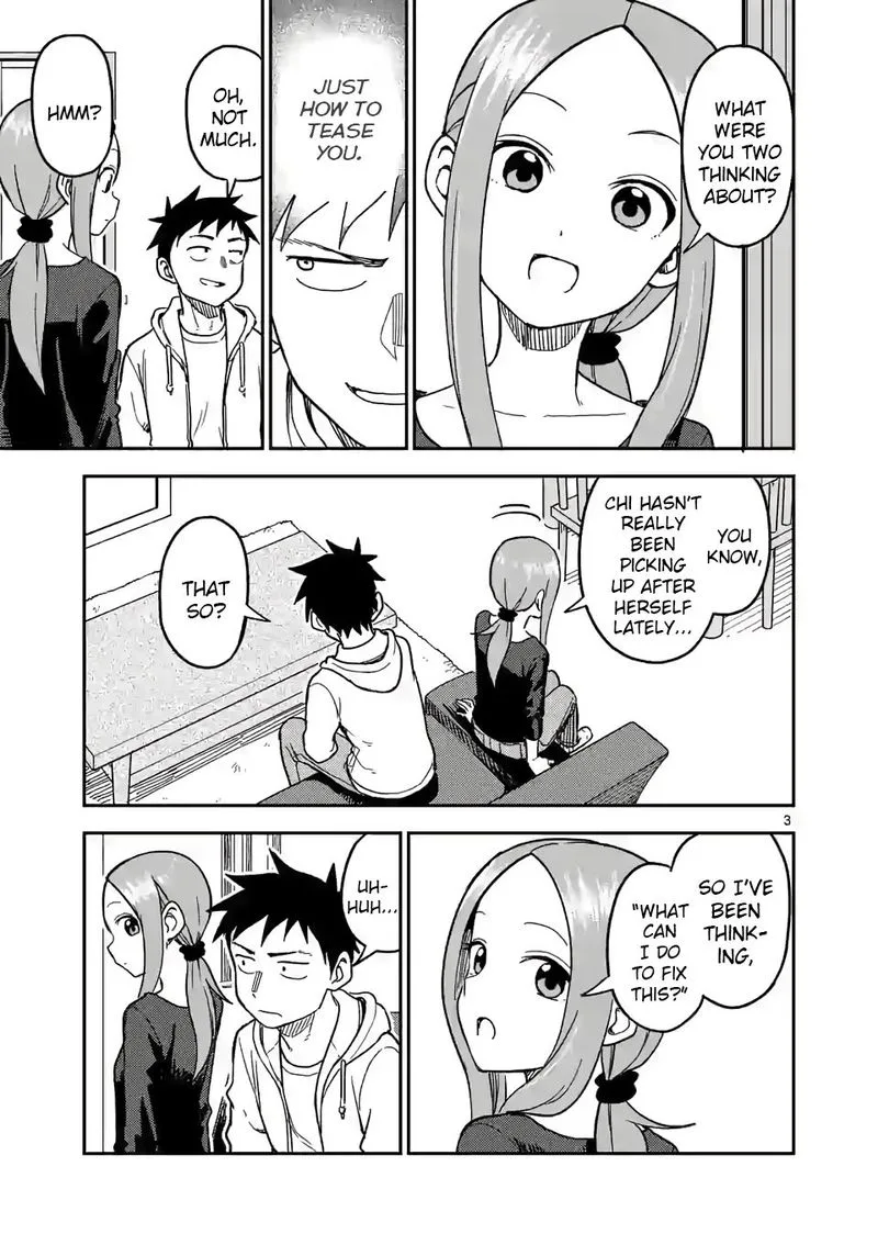 Karakai Jouzu no (Moto) Takagi-san Chapter 133 page 3