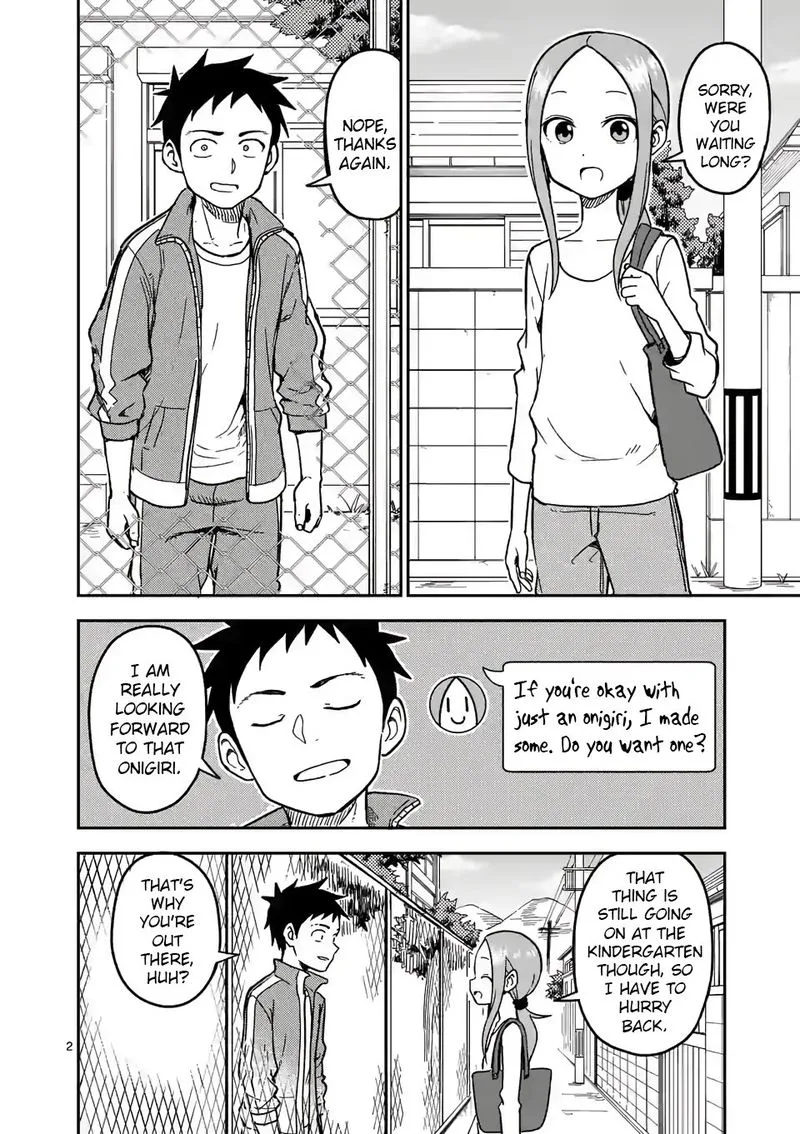 Karakai Jouzu no (Moto) Takagi-san Chapter 136 page 2