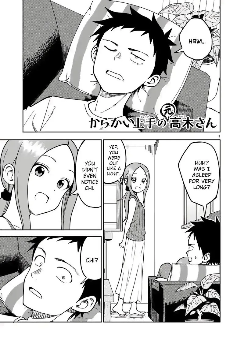 Karakai Jouzu no (Moto) Takagi-san Chapter 146 page 1