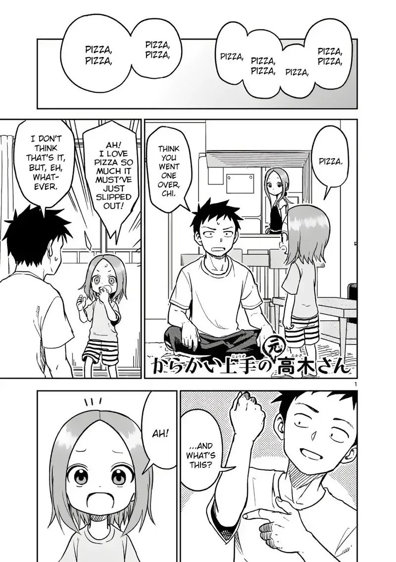 Karakai Jouzu no (Moto) Takagi-san Chapter 149 page 1
