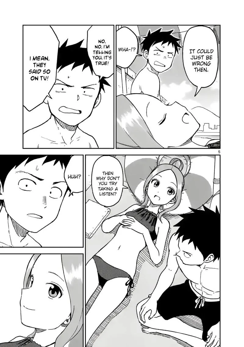 Karakai Jouzu no (Moto) Takagi-san Chapter 150 page 5