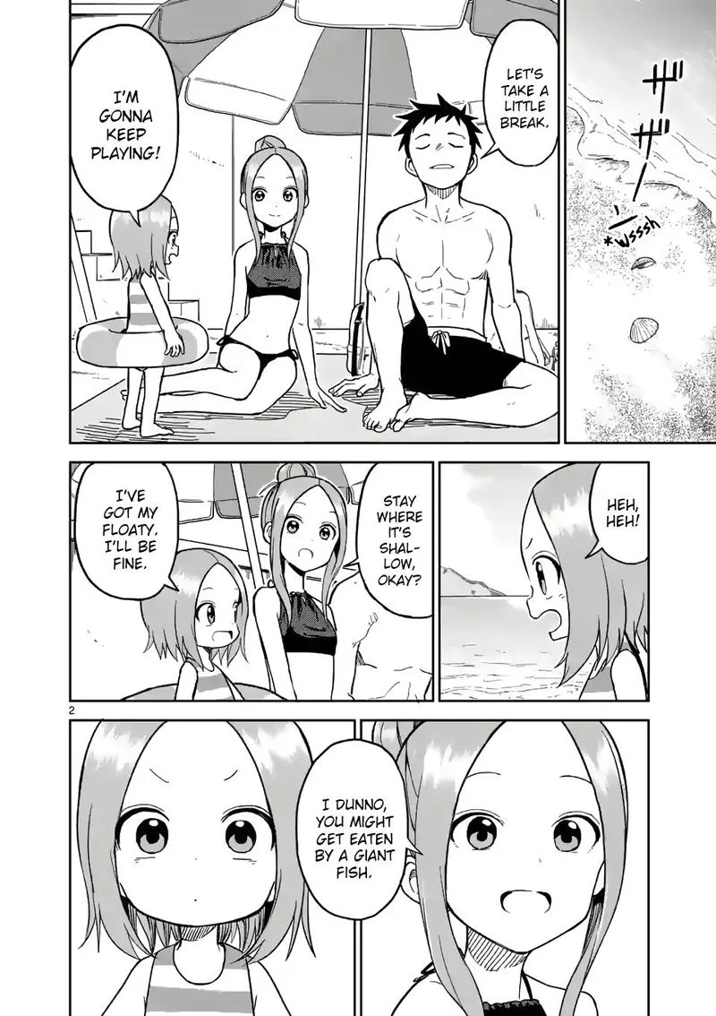 Karakai Jouzu no (Moto) Takagi-san Chapter 150 page 2