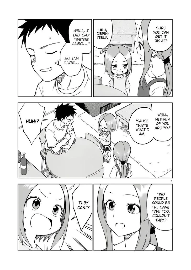 Karakai Jouzu no (Moto) Takagi-san Chapter 155 page 3