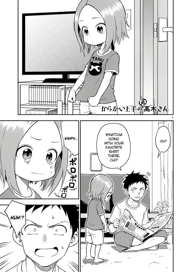 Karakai Jouzu no (Moto) Takagi-san Chapter 156 page 1