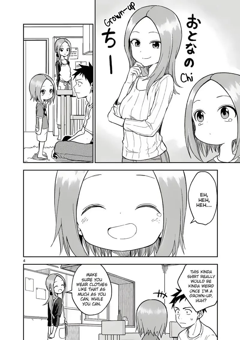 Karakai Jouzu no (Moto) Takagi-san Chapter 156 page 4