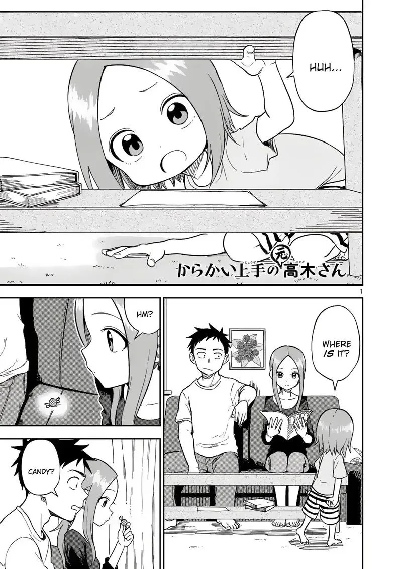 Karakai Jouzu no (Moto) Takagi-san Chapter 157 page 1