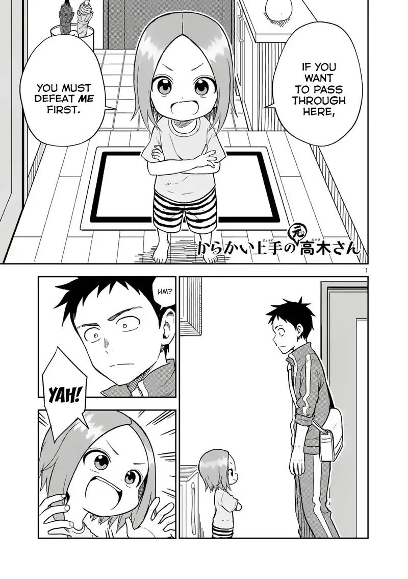 Karakai Jouzu no (Moto) Takagi-san Chapter 159 page 1