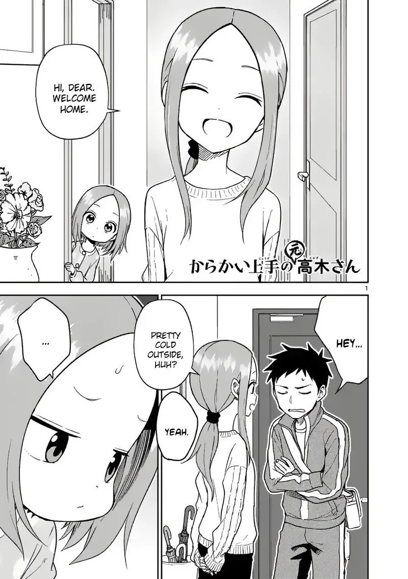 Karakai Jouzu no (Moto) Takagi-san Chapter 165 page 1