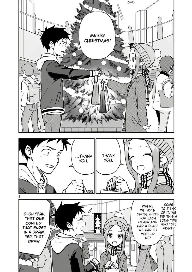 Karakai Jouzu no (Moto) Takagi-san Chapter 166 page 2