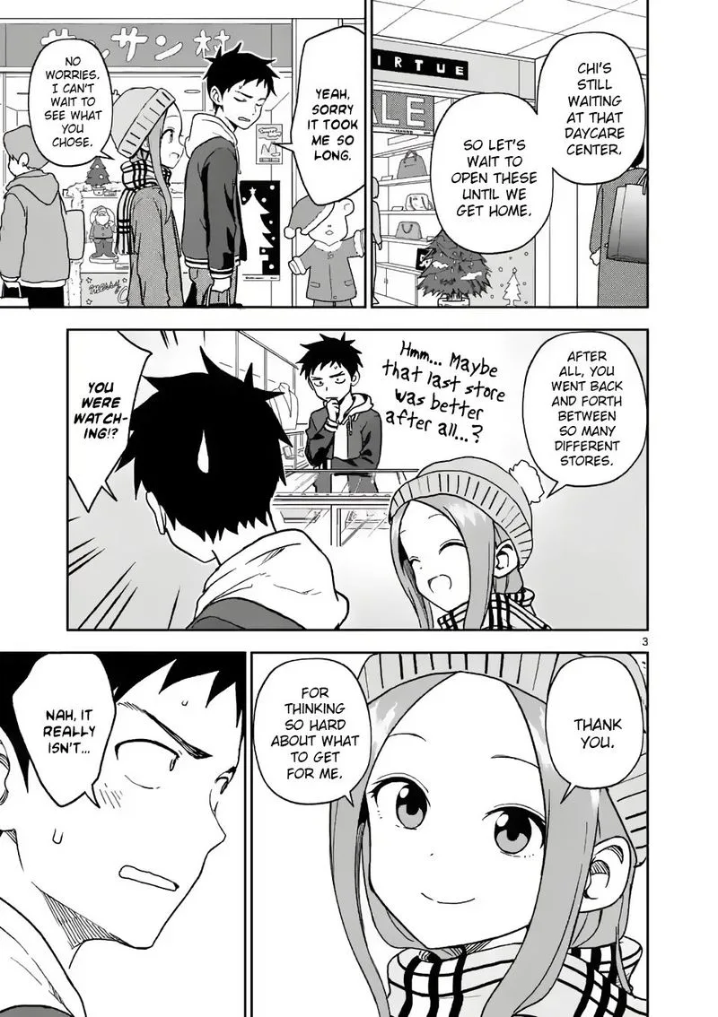 Karakai Jouzu no (Moto) Takagi-san Chapter 166 page 3